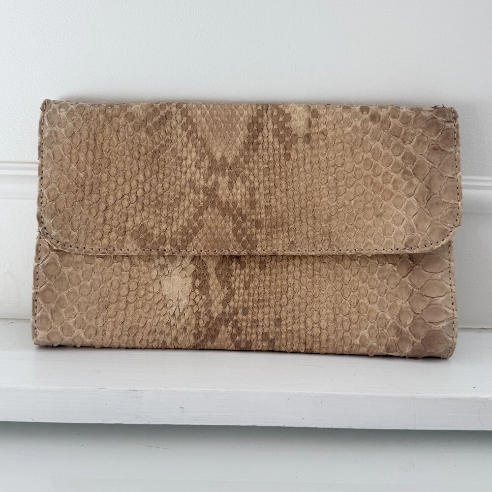 VIntage Vero Pitone Reptile Clutch Purse